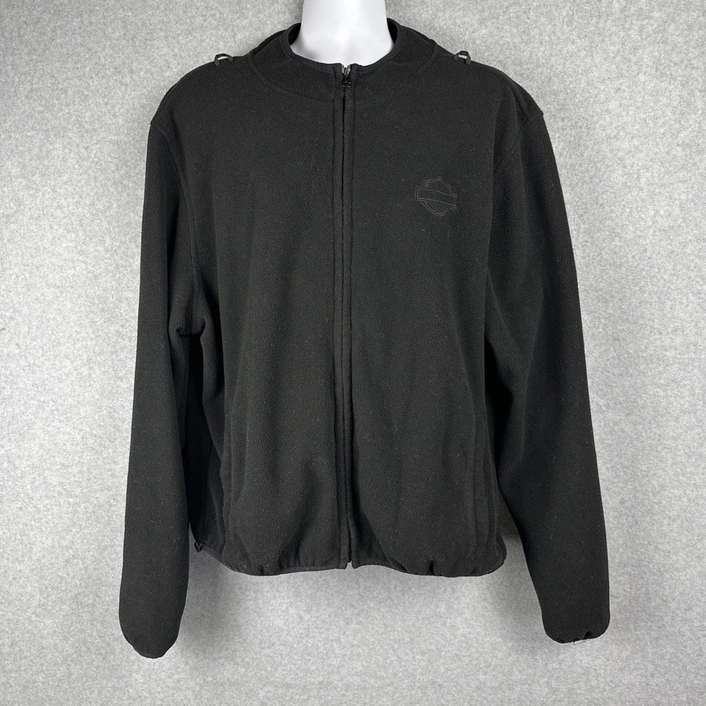 Harley Davidson Jacket Removeable Liner 2XL‎ Black Fleece Slash 97180-10VM